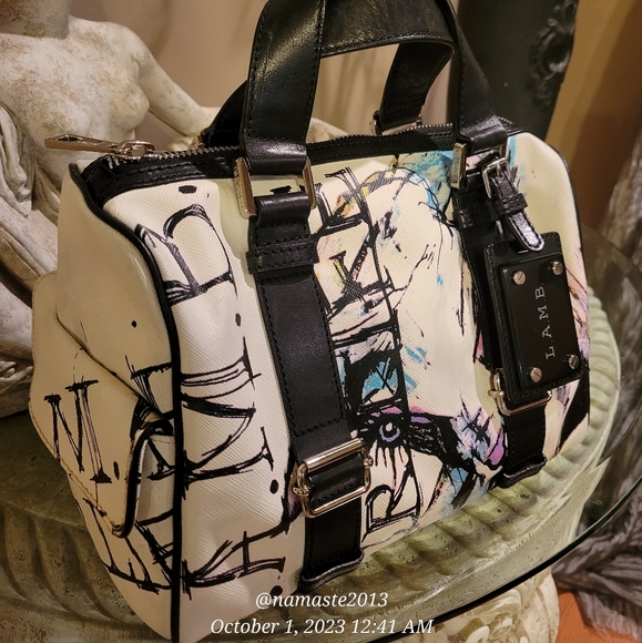 L.A.M.B. Gwen Stefani Lamb For Life Walderston Signature Satchel Luxury Bag #536 - Picture 8 of 13